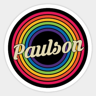 Paulson - Retro Rainbow Style Sticker